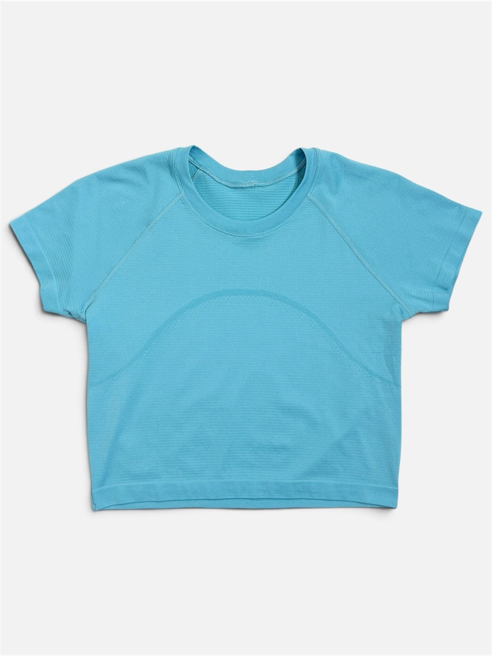 Lululemon Swiftly Tech Cropped Short-Sleeve Shirt 2.0 Kayak Blue Light